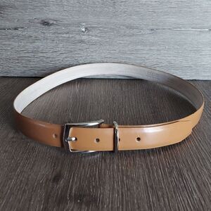 Liz Claiborne Tan Bonded Leather Belt - Large